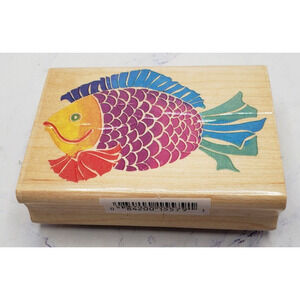 Posh Perch All Night Media Wood Mounted Rubber Stamp